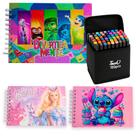 Livro de Colorir Adulto Tipo Boobie Goods 120 Canetas