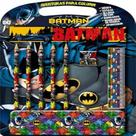 Livro de Colorir Batman Aventuras - Kit com Estojo e 5 Lápis
