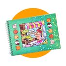 Livro De Colorir Bobbie Goods 50 Folhas Grossas 180g Capa Dura Caderno De Desenho Laminação Holográfiica A5 Pintar Canetinhas