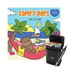 Livro De Colorir Bobbie Goods Tik Tok 48 Páginas Folha 150 Gm2 + 24 Canetinhas Ponta Dupla