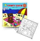 Livro De Colorir Comfy Days Bobbie Goods Comfy Day Magic Kids Capa Dura Com Desenhos Variados E Detalhados Com 48 Página