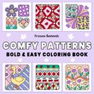 Livro de colorir Comfy Patterns, padrões confortáveis e fáceis