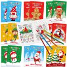 Livro de colorir de Natal Joy Bang para crianças com lápis de cor