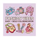 Livro de colorir Fashion Vibes 40 páginas divertidas para aliviar o estresse