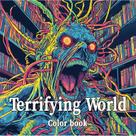 Livro de colorir Horror World 20 páginas Desenhos assustadores Livro de colorir Horror World 20 páginas Desenhos assustadores