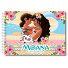 Livro De Colorir Infantil Moana Desenhos Pintura Estilo Bobbie Goods Divertido e Relaxante