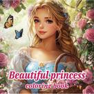 Livro de colorir Linda princesa para adultos - alívio do estresse