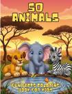 Livro de Colorir Majosta 50 Animais com Curiosidades Divertidas para Crianças de 4 a 8 Anos