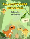 Livro de colorir Majosta WACKY DINOS Adventures Fun