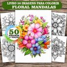 Livro de Colorir Mandala Floral Antiestresse Arteterapia Adulto 2ª Edição COL038-2 Livro de Colorir Mandala Floral Antiestresse Arteterapia Adulto 2ª Edição COL038-2