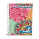 Livro de Colorir, Mandalas, Capa Dura, A5, 180g, 50 desenhos, Coloring book
