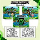 LIVRO DE COLORIR MINECRAFT - Capa Dura, 50 Páginas LIVRO DE COLORIR MINECRAFT - Capa Dura, 50 Páginas