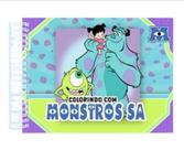 Livro De Colorir Os Monstros S A - Desenhos 50 Desenhos Folhas 180g Capa Dura