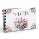 Livro de Colorir para Adultos A5 Flores Antiestresse Capa Dura