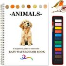 Livro de colorir para livros de aquarela Baeleega com conjunto de pintura