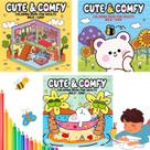 Livro De Colorir Pintar Cute Comfy And Cozy Cute Fluffy, Bobbie Goods, Criatividade, Relaxamento, Arte, Presente Perfeito