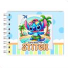 Livro De Colorir Stitch Capa Dura Azul E Rosa 50 Páginas Estilo Bobbie Goods 50 Desenhos