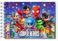Livro De Colorir Super Heróis Com 50 Folhas Capa Dura 180g Capa Dura Livro De Colorir Super Heróis Com 50 Folhas Capa Dura 180g Capa Dura