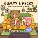Livro de colorir Vivi Tinta Gummy & Pecky Besties Adultos e Adolescentes
