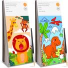 Livro de colorir ZHOC para pintar com água para crianças de 3 a 8 anos ou mais