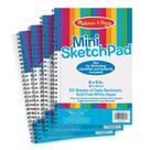 Livro de esboços Melissa & Doug Mini-Sketch, pacote com 4 para crianças
