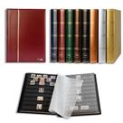 Livro de estoque do álbum de selos da coleção Prophila 23x30 cm 60 páginas pretas Livro de estoque do álbum de selos da coleção Prophila 23x30 cm 60 páginas pretas
