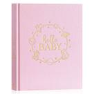 Livro de memórias para bebês Lanpn Hello Baby 23,7x19,8 cm rosa