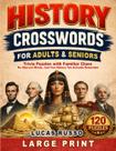 Livro de palavras cruzadas de história, letra grande, publicação independente