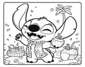 Livro de Pintura Tamanho A4 , Livro de colorir, Color book Personagens stitch