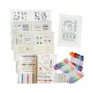 Livro De Pontos De Bordado Para Iniciantes 6 Páginas Guia De Pontos DIY Kit Criativo De Bordado E