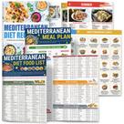 Livro de receitas da dieta mediterrânea 2025 com lista de alimentos e receitas
