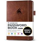 Livro de senhas Clever Fox Password Keeper Brown