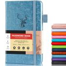 Livro de senhas molekaus Password Keeper Light Blue