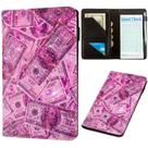 Livro de servidor BECEERE PU rosa com bolso com zíper