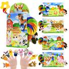 Livro de tecidos Kimicare Farm Animals +10 Finger Puppets 0-18M