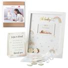 Livro de visitas alternativo para chá de bebê Kate Aspen Boho Rainbow