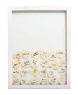 Livro de visitas de casamento Token Frame Kate & Milo com 50 fichas de coração