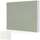 Livro de visitas de casamento ZICOTO Beautiful Linen Sage Green Livro de visitas de casamento ZICOTO Beautiful Linen Sage Green