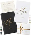 Livro de votos de casamento ARTESORI Premium Soft Touch Gold Foil