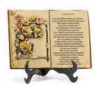 Livro Decorativo Salmo 90 em Gesso 14cm Religioso