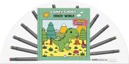 Livro - Dinos' world - Livro para colorir com 12 canetinhas