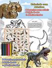 Livro - Dinossauros Colorindo Com Adesivos