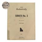 Livro dmitri kabalevsky sonata n 3 opus 46 new edition por piano (estoque antigo)