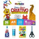 Livro Escolar Montagem de Dobraduras em Papel Origame + Kit