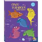 Livro - Esconde-Esconde animado! Um livro Toque & Sinta: Cinco Tubarões Brincalhões