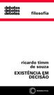 Livro - Existência em decisão Livro - Existência em decisão