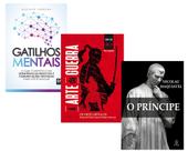 Livro Gatilhos Mentais + A arte da guerra + O Príncipe