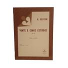 Livro h. bertini vinte e cinco estudos op.29 para piano (estoque antigo)