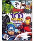 Livro infantil 100 páginas para colorir - marvel vingadores - RIDEEL