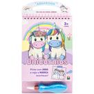 Livro Infantil Aquabook Pinta Com Agua Unicornio